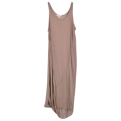 Pre-owned Helmut Lang Mid-length Dress In Beige