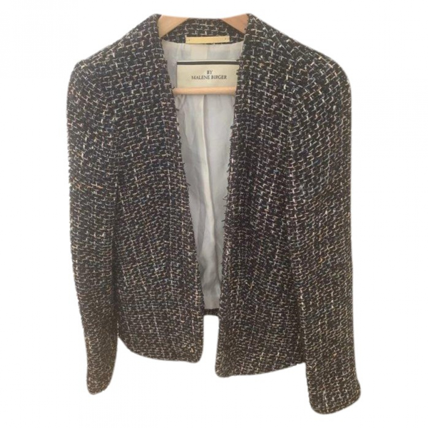 Pre-owned By Malene Birger Black Tweed Jacket | ModeSens