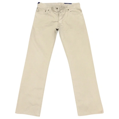 Pre-owned Polo Ralph Lauren Beige Cotton Trousers