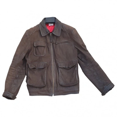 Pre-owned Edwin Brown Suede Jacket