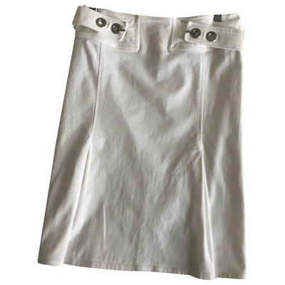 Pre-owned Versus Mid-length Skirt In White