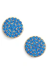 Kate Spade Shine On Stud Earrings In Blue