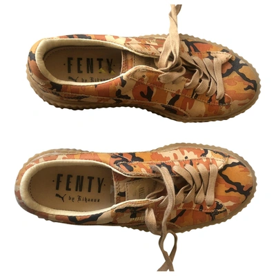 Pre-owned Fenty X Puma Leather Trainers In Multicolour