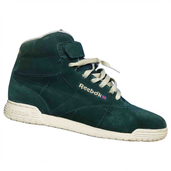 green suede reebok