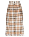 Roberto Collina Midi Skirts In Brown