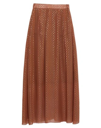 L'autre Chose Long Skirts In Brown
