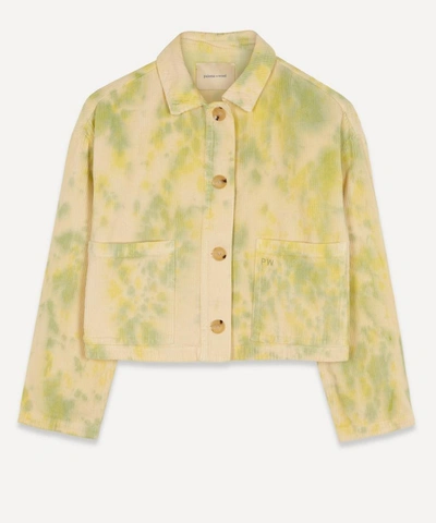 Paloma Wool Lu Square-fit Corduroy Jacket In Yellow
