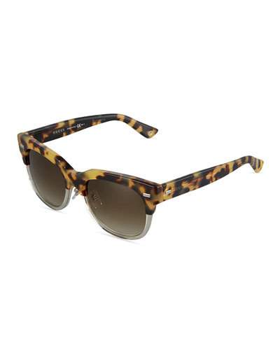 gucci two tone sunglasses