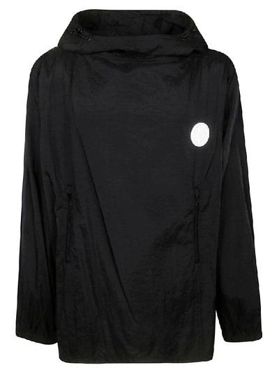 Off-white Packaway Raincoat In Black/white