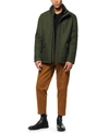 Marc New York Men's Mullins Melange Tech Funnel Collar Jacket In Olive