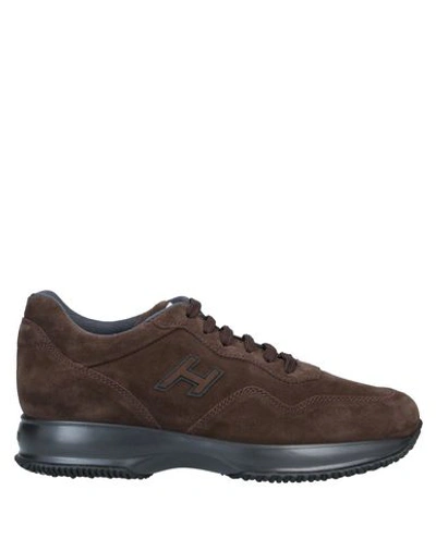 Hogan Sneakers In Dark Brown