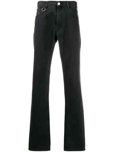 Raf Simons Straight-leg Jeans In Black