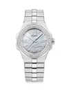 Chopard Women's Alpine Eagle Stainless Steel & Diamond Bracelet Watch In White