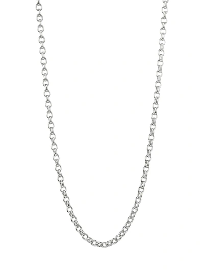 Tamara Comolli Women's 18k White Gold Belcher-link Long Chain Necklace/35"