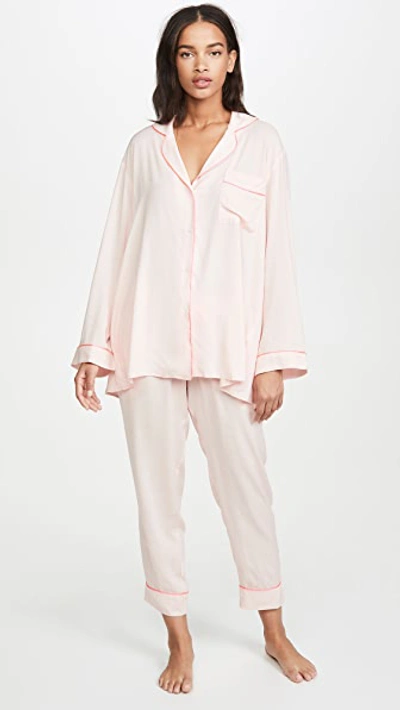 Hatch The Classic Pajama Set In Pink