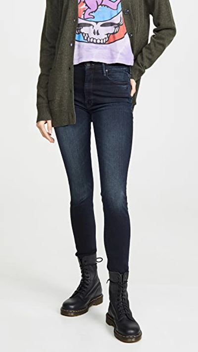 Mother High Waisted Looker Ankle Fray Jeans In Last Call