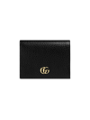 Gucci Interlocking G Plaque Card Case In Black