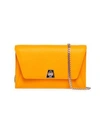 Akris Mini Anouk Envelope Leather Crossbody Bag In Amber