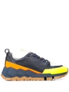 Pierre Hardy 'street Life' Colourblock Panelled Leather Sneakers In Multicolour