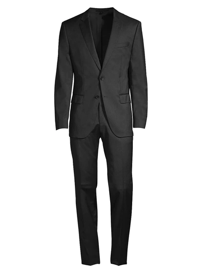 Hugo Boss Brilliant Wool-blend 3-piece Tuxedo In Open Grey
