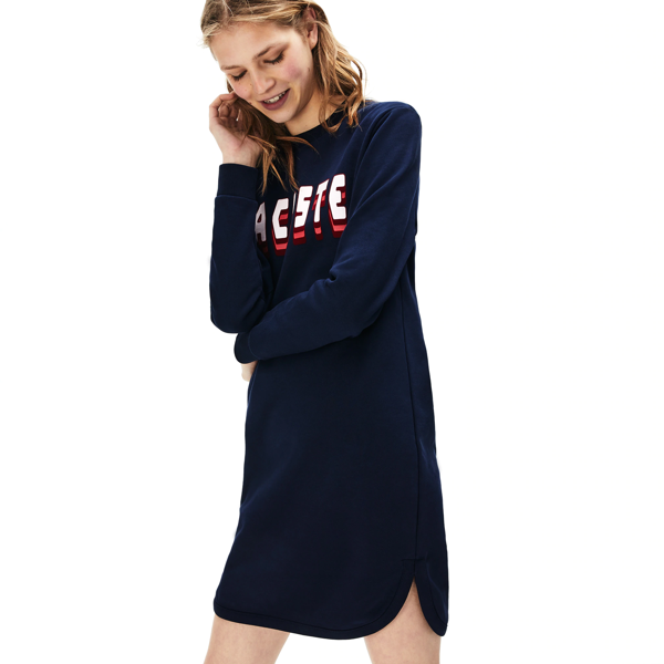 navy sweatshirt dress