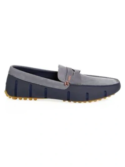 Swims Waterproof Penny Lux Loafer Drivers In Navy