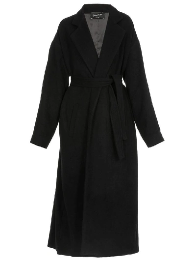 Andrea Ya'aqov Wool Coat In Black