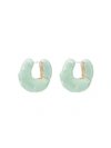 Rejina Pyo Iris Enamelled Hoop Earrings In Blue