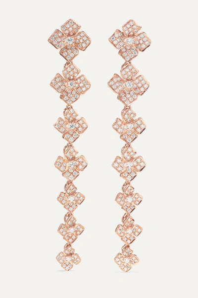 Anita Ko 18-karat Rose Gold Diamond Earrings