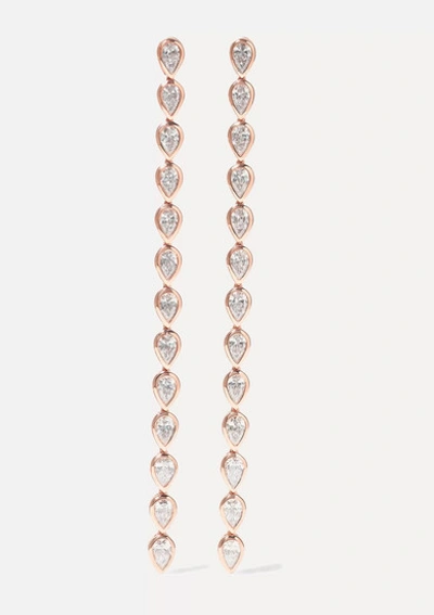 Anita Ko 18-karat Rose Gold Diamond Earrings
