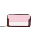 Marni Leather Vanitosi Zip-around Wallet In Red