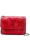 Saint Laurent Baby Niki Shoulder Bag In Red