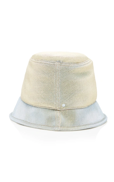Maison Michel Souna Cotton-blend Bucket Hat In Gold