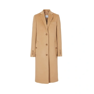 Burberry Bramley Wool & Cashmere Coat In Light Camel