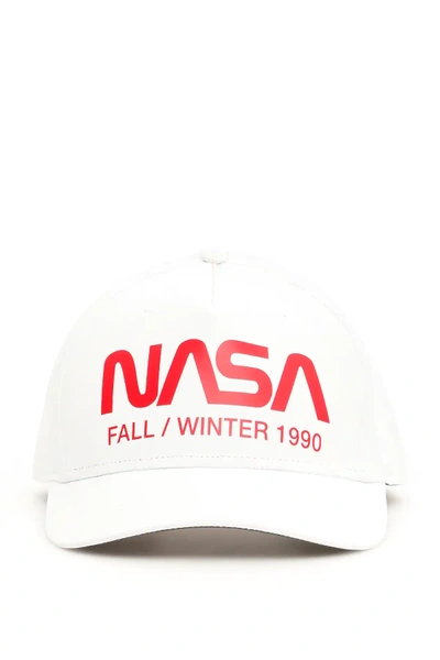 Heron Preston Nasa Baseball Cap In White