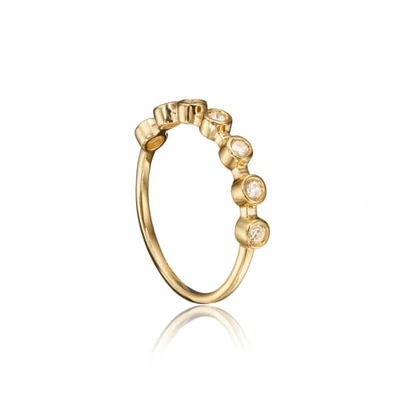 Lily & Roo Gold Round Diamond Style Eternity Ring