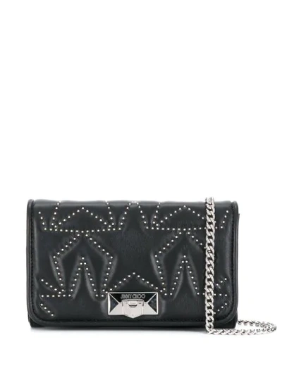 Jimmy Choo Clutch Helia In Nappa Matelasse' In Black