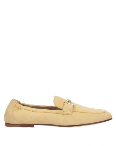 Tod's Loafers In Yellow