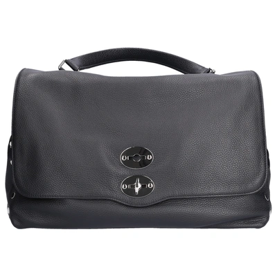 Zanellato Women Handbag Postina L Calfskin Logo Black