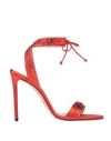 Oscar Tiye Sandals In Red