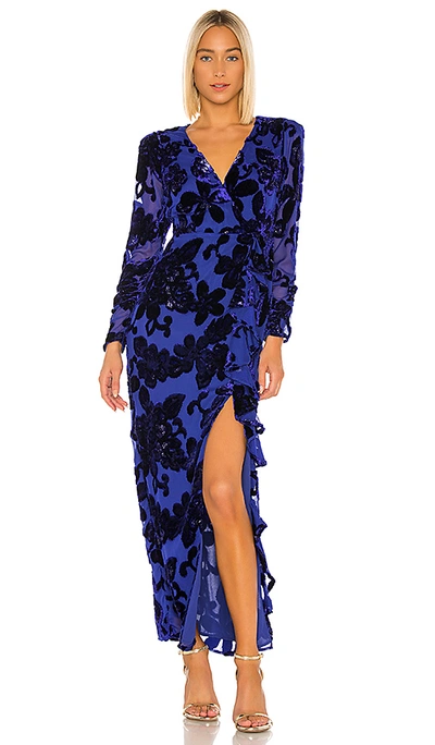 House Of Harlow 1960 X Revolve Ivan Dress In Sapphire Blue