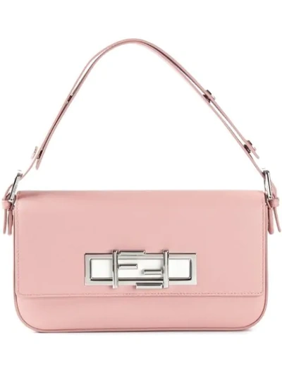 Fendi '3baguette' Shoulder Bag In Pink