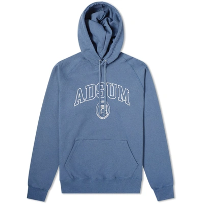 Adsum Square Park Hoody In Blue