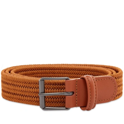 Anderson's Slim Woven Textile Belt In Brown