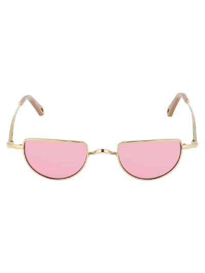 Chloé Sunglasses In Gold Pink
