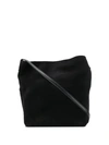 Ann Demeulemeester Button-up Messenger Bag In Black