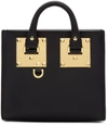 Sophie Hulme Mini Albion Box Leather Cross-body Bag In Black