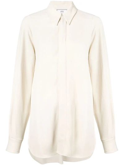 Ami Alexandre Mattiussi Pointed-collar Shirt In White