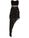 Amiri Strapless Crystal-embellished Maxi Dress In Black