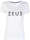 Zeus + Dione Slogan Print T-shirt In White